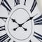 23" x 31" White Wooden Wavy Decorative Wall Clock